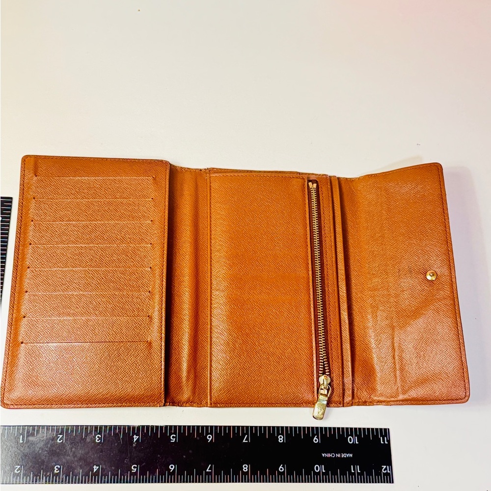 Louis Vuitton Brown and Gold Monogram Wallet - Picture 7 of 15